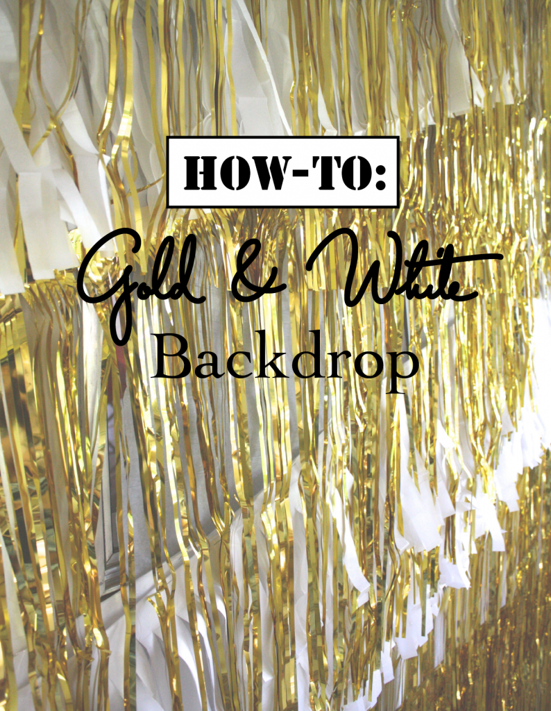 how-to: Gold& White bakdrop